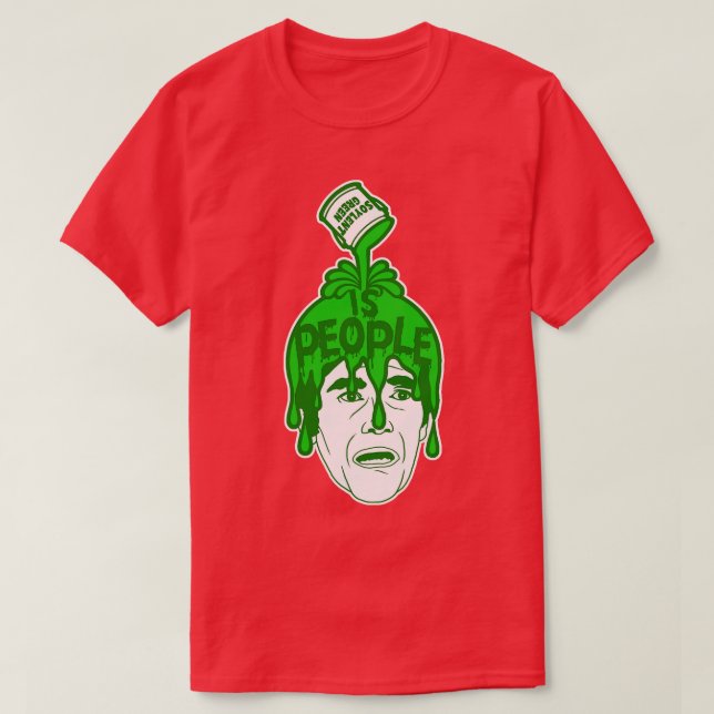 MÄNNISKOR ÄR MÄNNISKOR AV Grönt T Shirt (Design framsida)