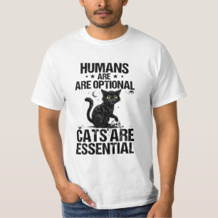 Människor Är Valfria Katter Är Viktiga Mörk Humor T Shirt