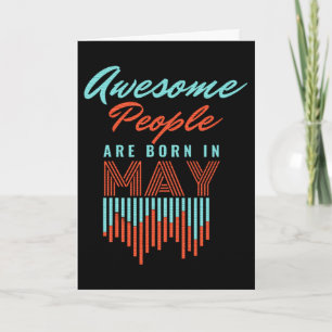 MÄNNISKOR I fantastisk ÄR FÖDDA I MAJ - MAJ BIRTHD Kort