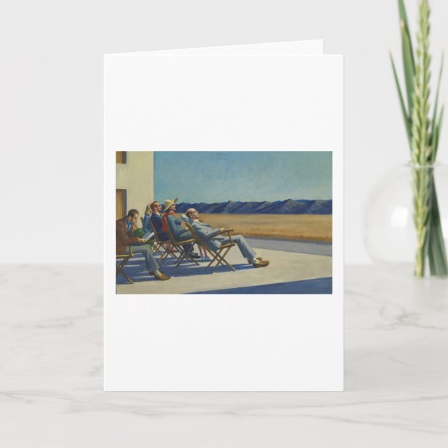 Människor i Sol - Edward Hopper Kort (Framsida)