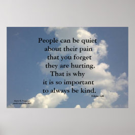 MÄNNISKOR KAN VARA TYST NIKITA GILL POSTER