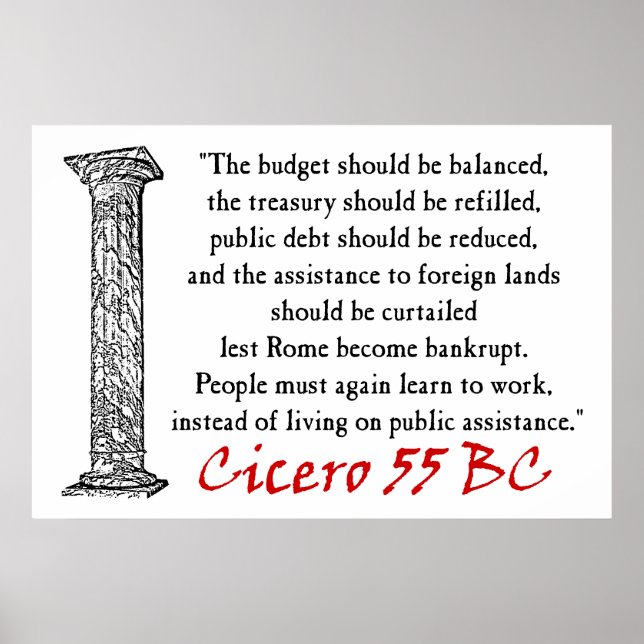 Människor måste arbeta - Cicero Poster (Framsidan)