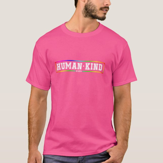 MÄNNISKOR måste vara båda, mänskligt, jämlikhet, v T Shirt (Framsida)
