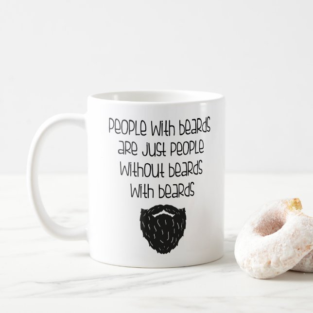 Människor med skägg Rolig födelsedag för pappa Sar Kaffemugg (Med munk)