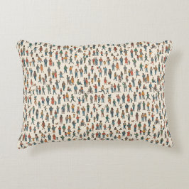 Människor Mönster Prydnadskudde