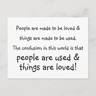 människor och sak vykort