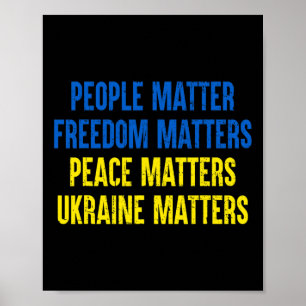 Människor Problem Frihet Problem Fred Problem Ukr Poster