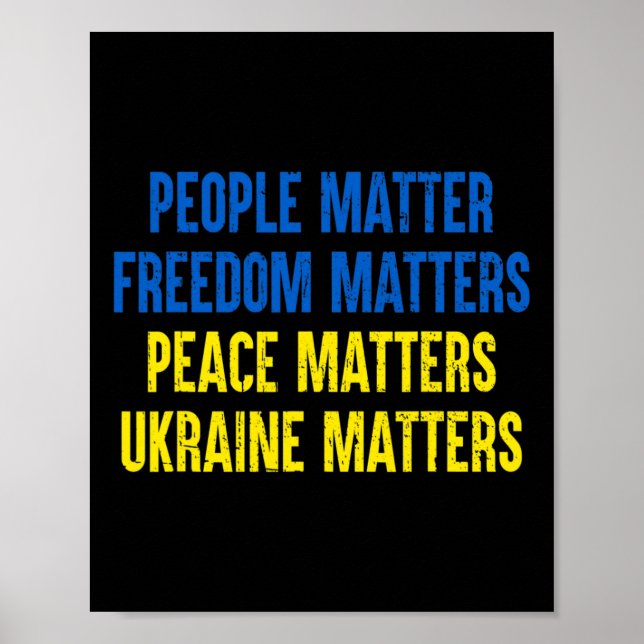 Människor Problem Frihet Problem Fred Problem Ukr Poster (Framsidan)