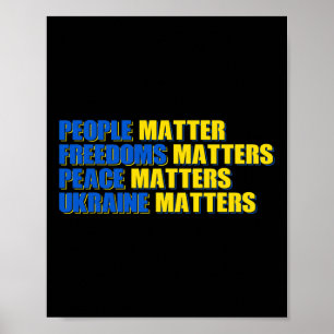 Människor Problem Friheter Problem Fred Problem St Poster