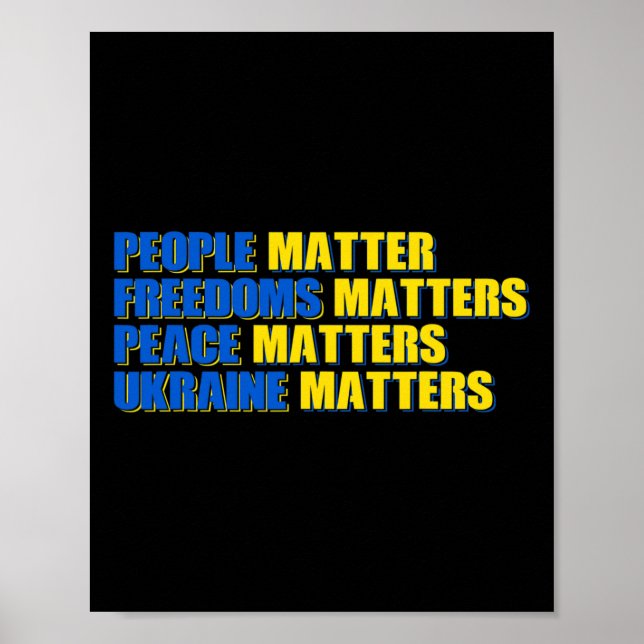 Människor Problem Friheter Problem Fred Problem St Poster (Framsidan)
