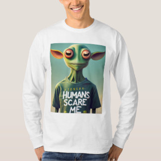 människor skrämmer mig t shirt
