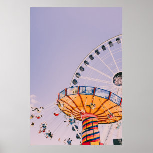 Människor som åker på yyo på dagtid poster