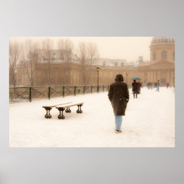 Människor som går i Snö Poster