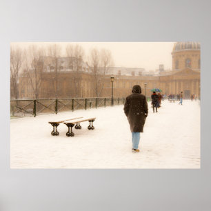 Människor som går i Snö Poster