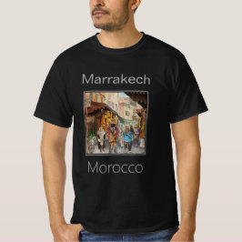 Människor som går på en gatumarknad Marrakech Maro T Shirt