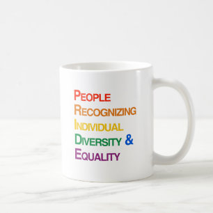 MÄNNISKOR SOM UPPKÄNNER INDIVIDUELL MÅNGFALD OCH J KAFFEMUGG