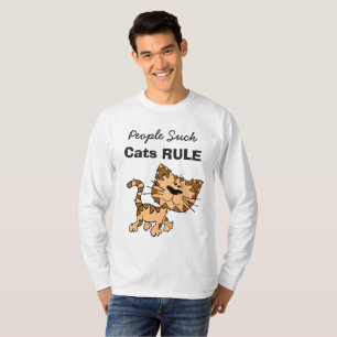 Människor suger, katter härskar t-shirt