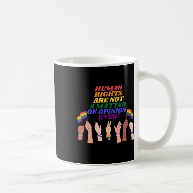 Människors Höger är inte en åsiktssymbol Kaffemugg (Höger)
