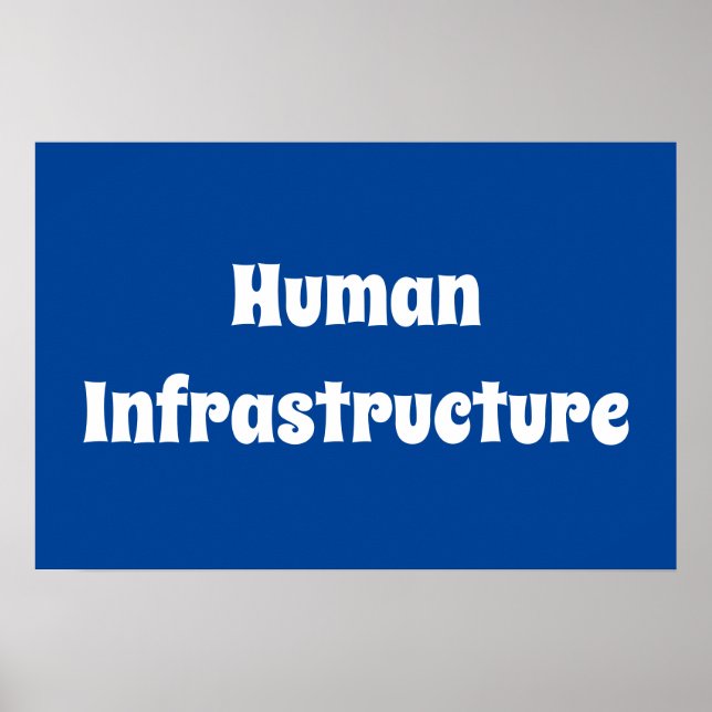 Människors infrastruktur poster (Framsidan)