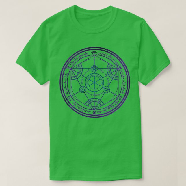 Människors transmutationscirkel t shirt (Design framsida)