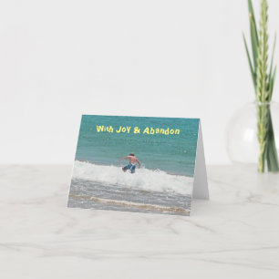 MÄNNISKORT I OCEAN WAVE"/BIRTHDAY-KORT KORT
