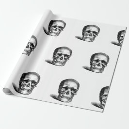 MÄNNISKOSKALLAR halloween INPACKNINGSPAPPER Presentpapper