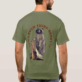 Manny Och Tvättbjörnen: Hund Fram Tvättbjörn Ståen T Shirt