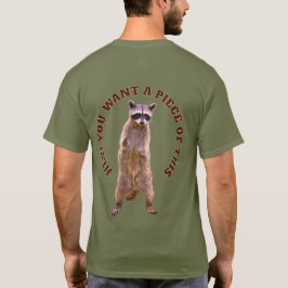 Manny Och Tvättbjörnen: Hund mot tvättbjörn som st T Shirt