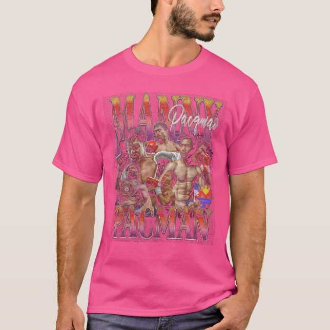 Manny Pacman Retro Bootleg T Shirt (Framsida)