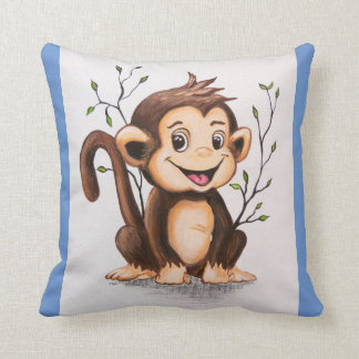 Manny the Monkey 2 Sided Kudde