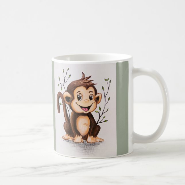 Manny the Monkey Kaffemugg (Höger)