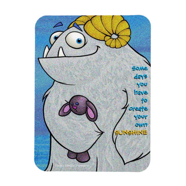 Manny the Yeti, magnet (Vertikal)
