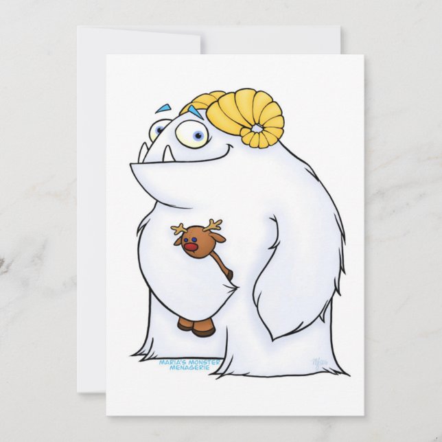 Manny Yeti, kort (Framsida)