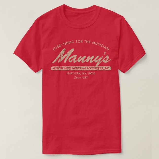 Mannys Music 1935 1 T Shirt (Design framsida)