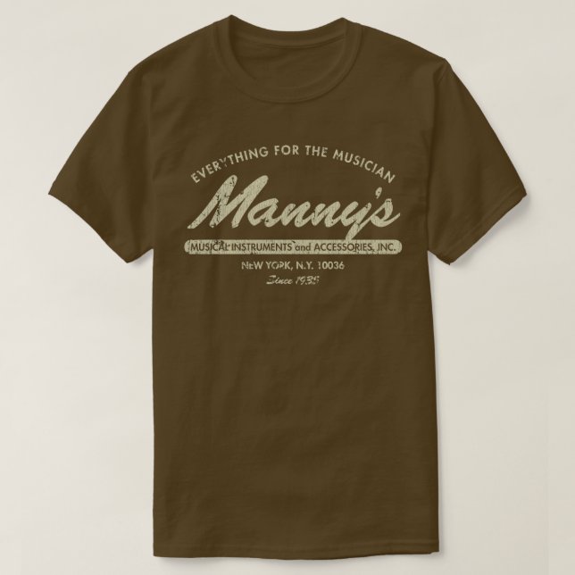 Mannys Music 1935  T Shirt (Design framsida)