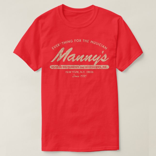 Mannys Music 1935 T Shirt (Design framsida)