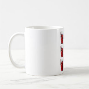 Mano Cornuto Italiano Lucky Charm Raglan Baseball Kaffemugg