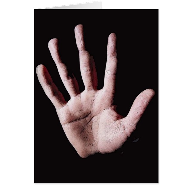 mano hälsningskort (Framsidan)