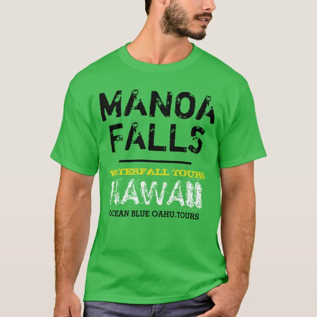 MANOA VALLEY WATERFALLS TOUR T SHIRT (Framsida)