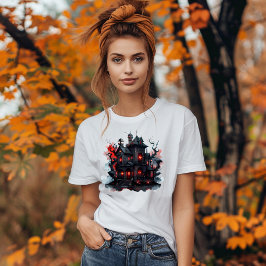 Manoir Hanté Sombre et Mystérieux T Shirt