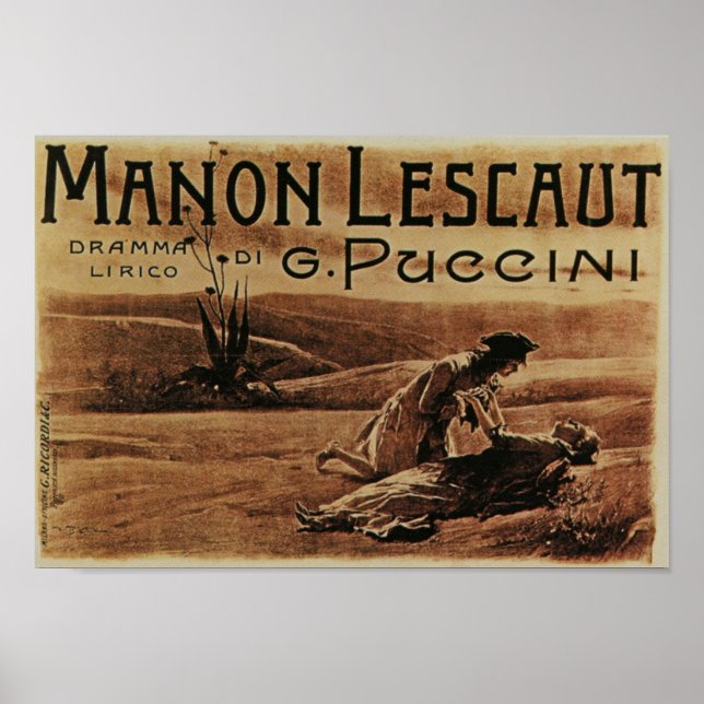 Manon Lescaut Poster (Framsidan)