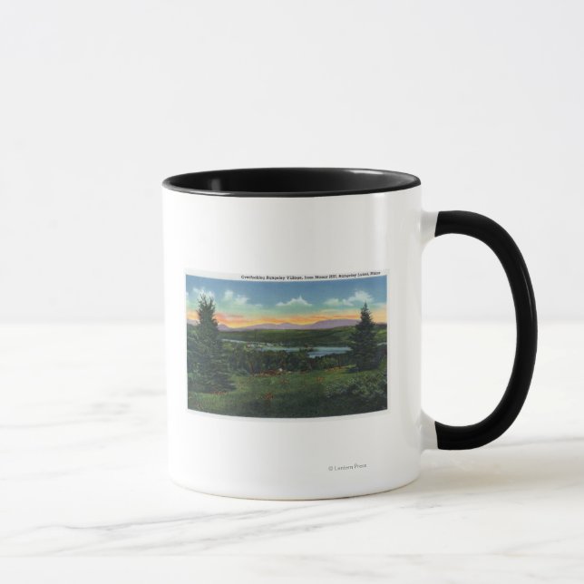 Manor Backe Overlook Rangeley Village Scene Mugg (Höger)
