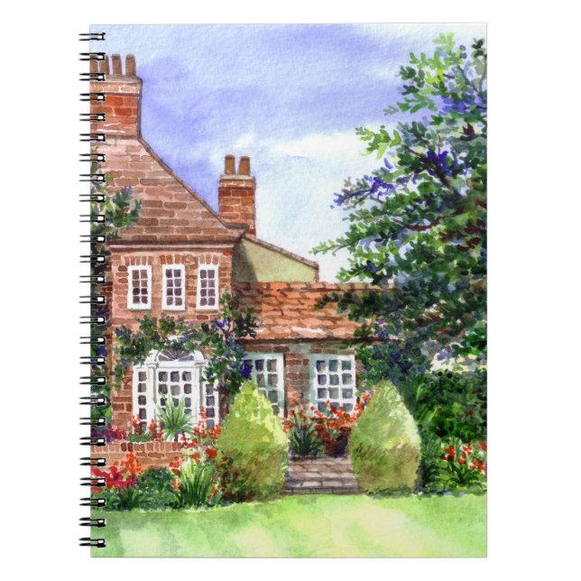 Manor House, Heslington, York Anteckningsbok Med Spiral (Framsidan)