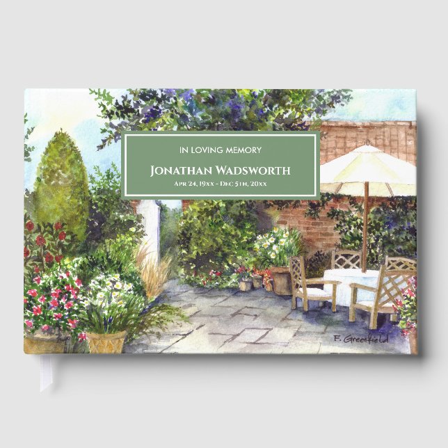 Manor House Yorks begravningsteri Gästböcker (Framsida)