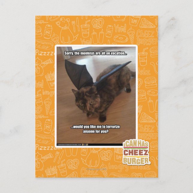 Månor på semester vykort (Framsida)