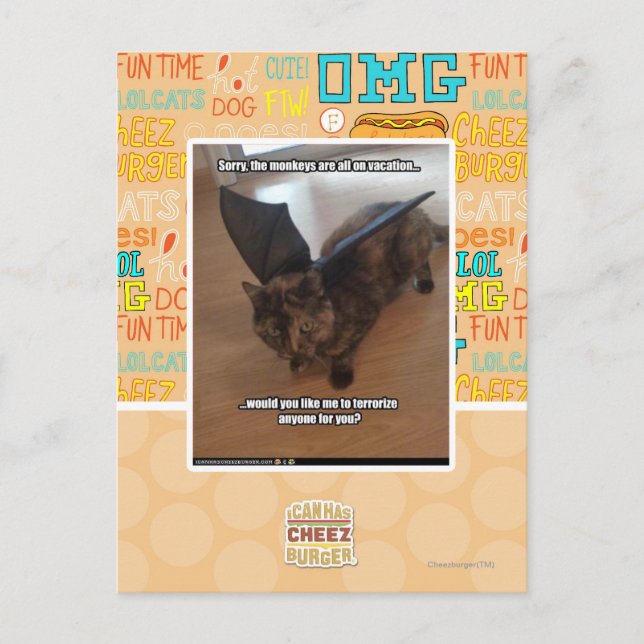 Månor på semester vykort (Framsida)