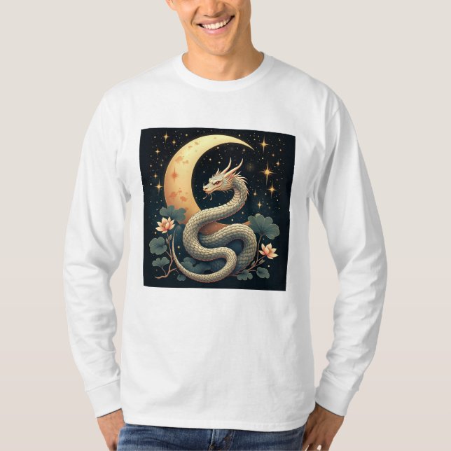 Månorm stjärnor  t shirt (Framsida)