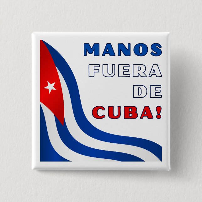 Manos Fuera de Cuba Knapp (Framsida)