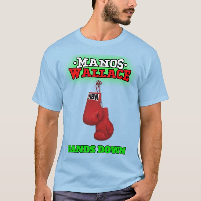 Manos Wallace "Händer Down" NBW Wrestling Shirt T (Framsida)