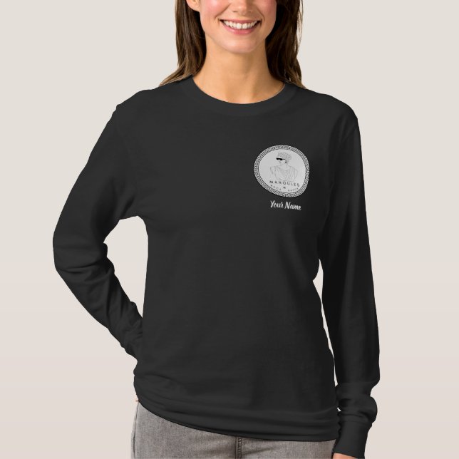 Manoules Långärmad Shirt - Mörk Färg T Shirt (Framsida)